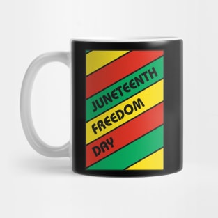 1865 Juneteenth Freedom Day Colors Green Red Yellow Holiday Mug